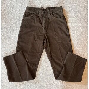 LL Bean Mens Natural Fit Corduroy Pants Brown 100% Cotton 32x31  285262